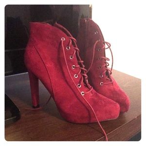 Burgundy Booties